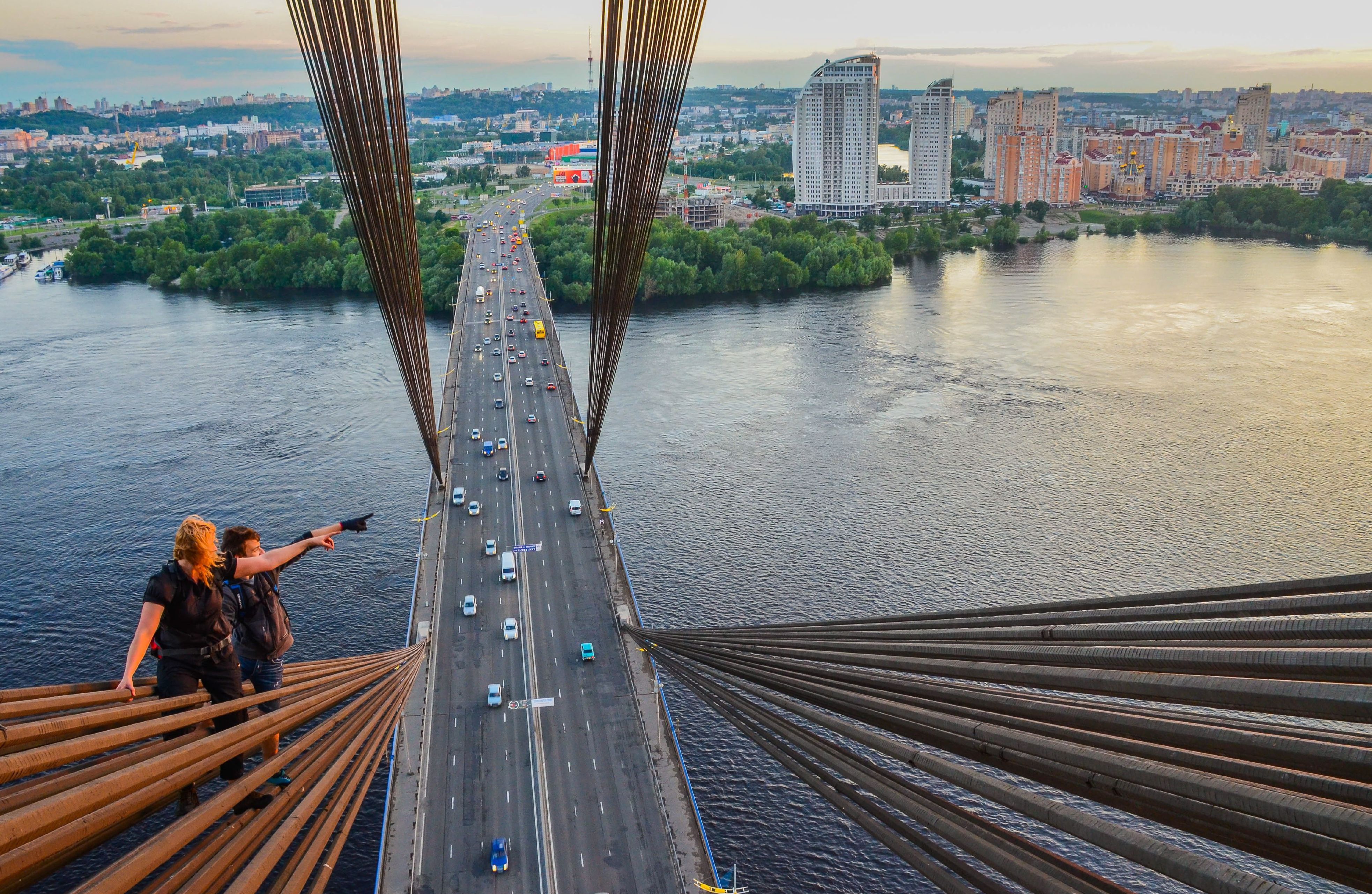 Selfie Bridge kiev.