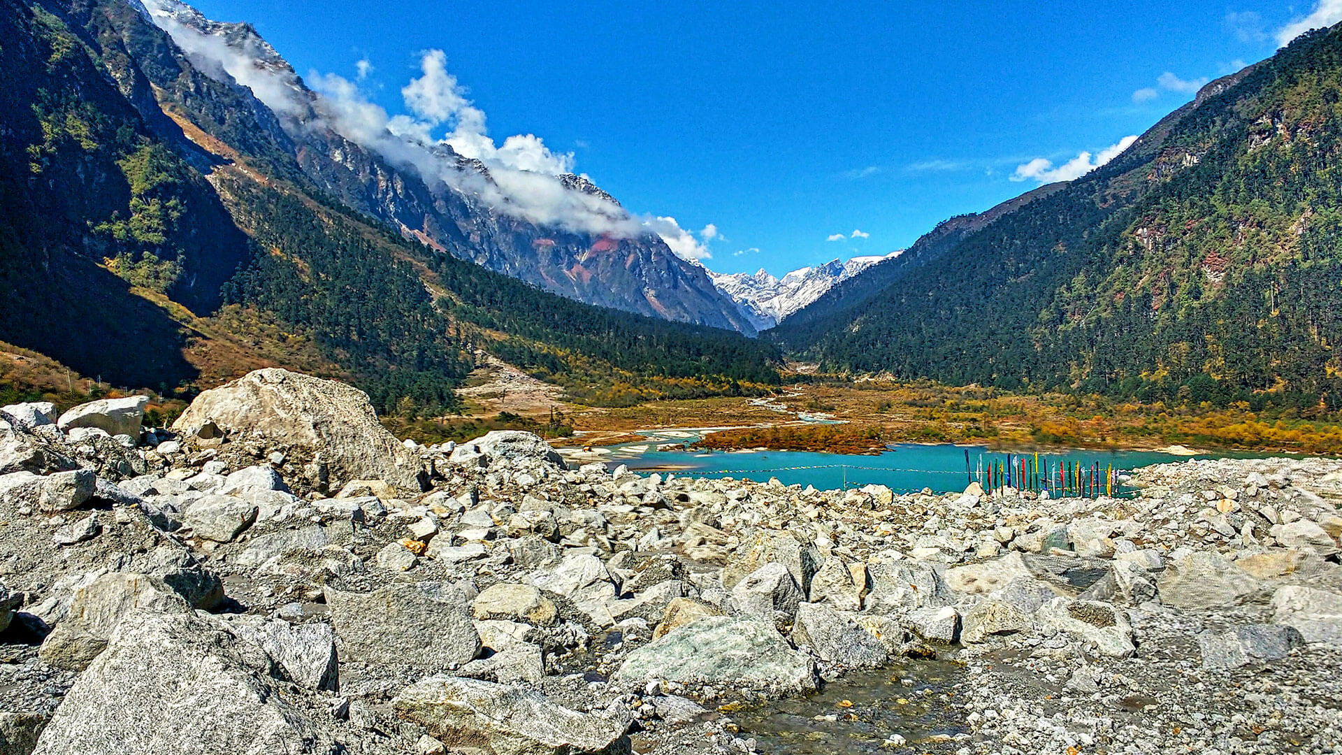 A quaint, picturesque village nestled in the North Sikkim area